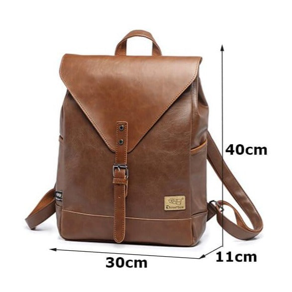 Vintage Kunstlederen Rugzak