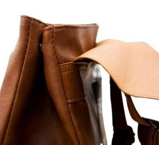 Vintage Kunstlederen Rugzak
