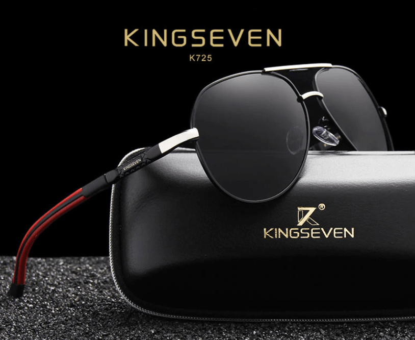 Mannen Vintage Aluminium Polariserende Zonnebril