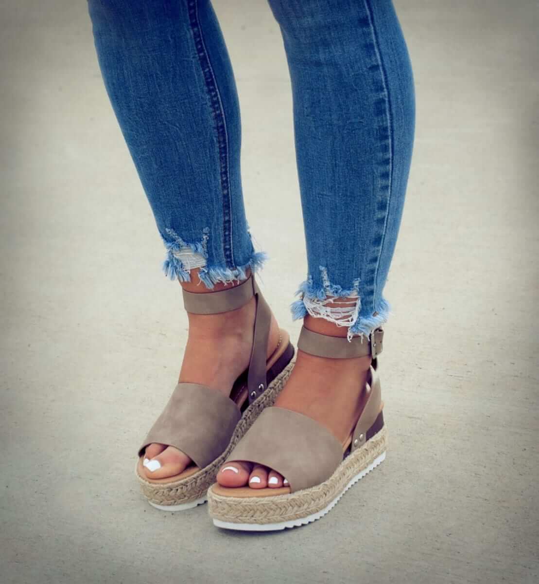 Zomer Sandalen Met Hoge Zool Voor Vrouwen