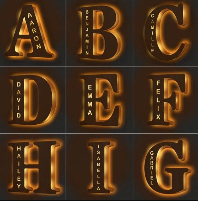 Gepersonaliseerd LED Nachtlampje